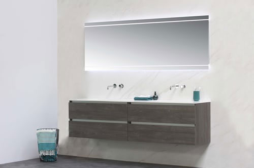 Large bathroom cabinet 2m white double slim Large bathroom cabinet 2m white double slim