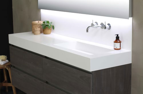 High low separate bathroom cabinet white High low separate bathroom cabinet white